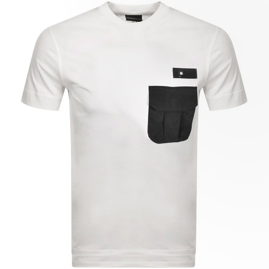 Alternative Image for ProductEmporio Armani Crew Neck Pocket T Shirt White1